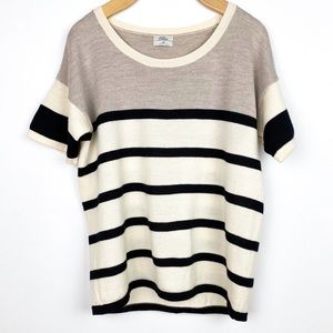 Madewell Wallace Short Sleeve Striped Sweater
